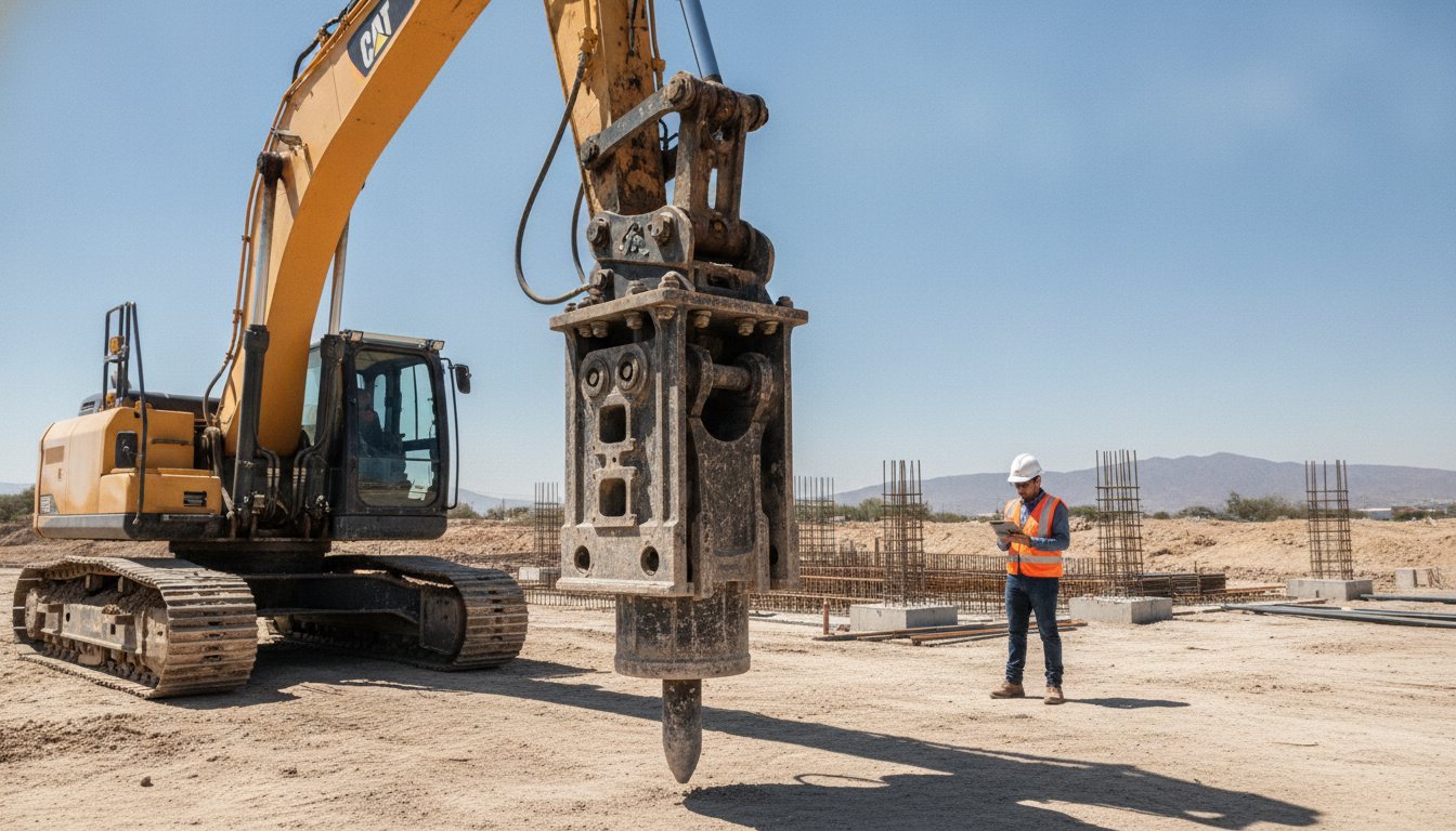 Adaptadores para excavadoras en pilotaje: Guía técnica de selección y montaje