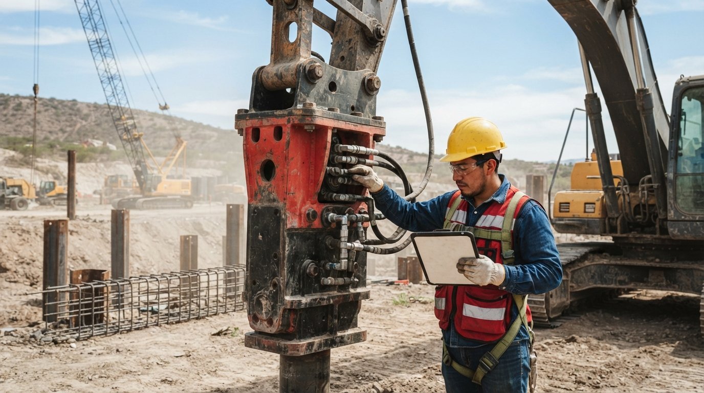 Checklist de inspección diaria para martillo vibratorio: Guía técnica 2026