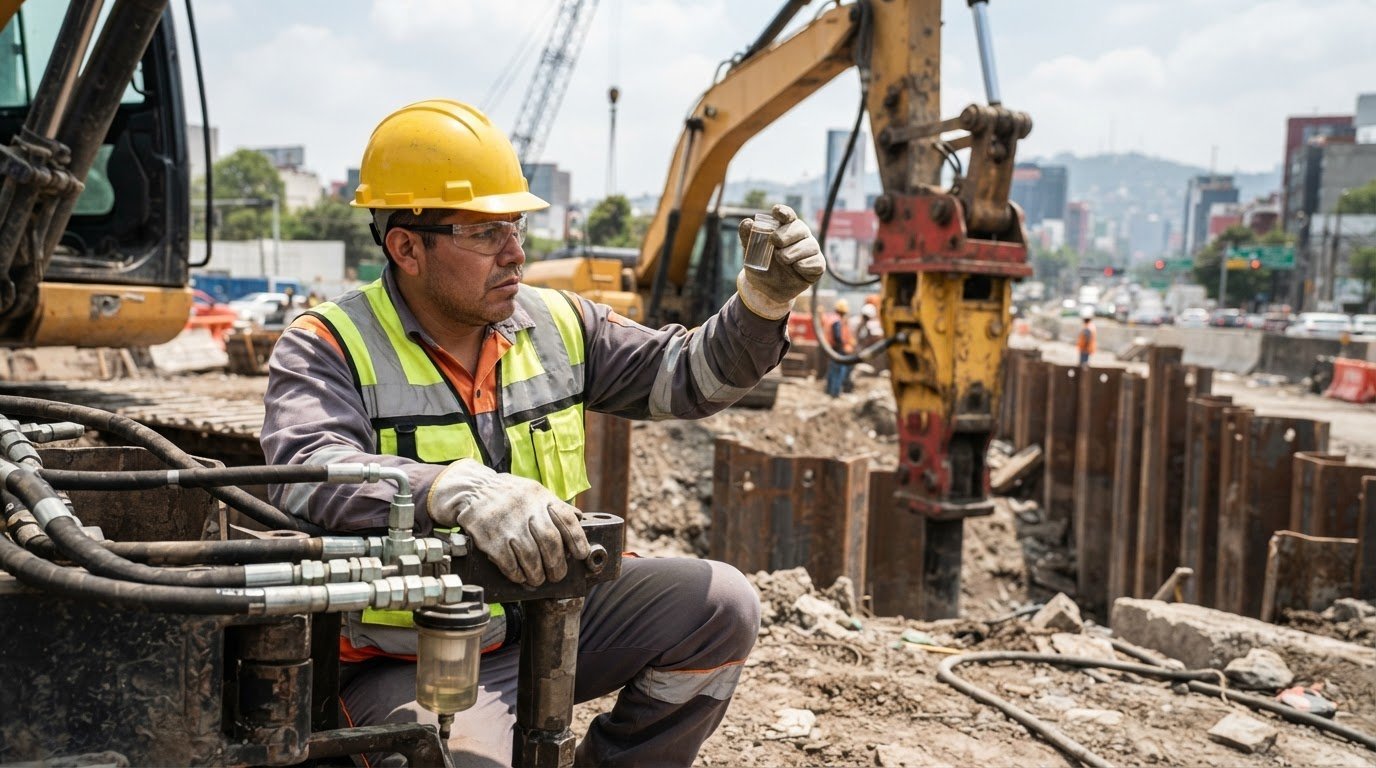 Guía de selección de fluidos hidráulicos para vibrohincadores: criterios técnicos